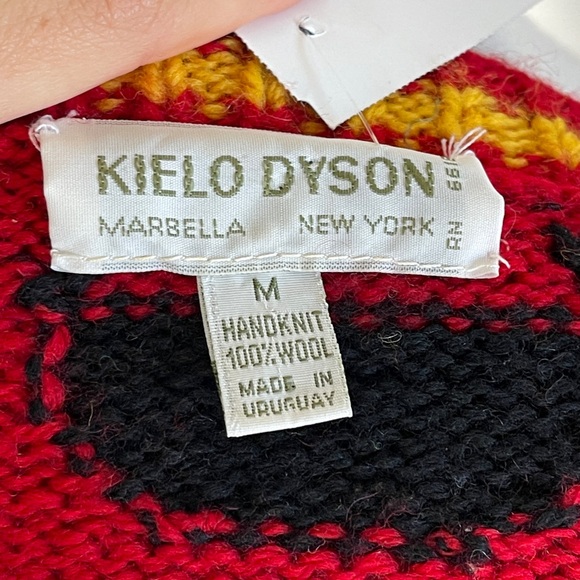Kielo Dyson vintage red Native American sweater - Picture 5 of 7
